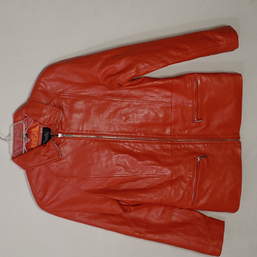 Excelled Collection Women's Size Medium Lined Leather Jacket